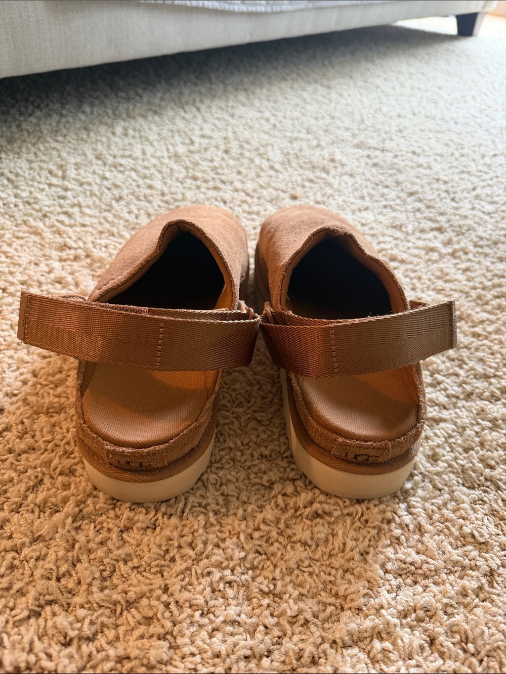UGG Tan Suede Slippers - Picture 3 of 5